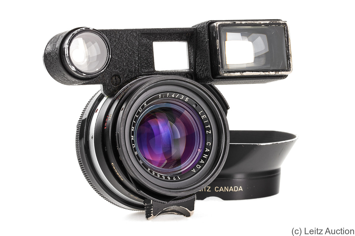 Leitz: 35mm (3.5cm) f1.4 Summilux (BM, black, black ring, M3 eyes) camera