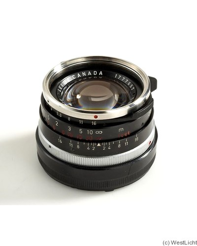 Leitz: 35mm (3.5cm) f1.4 Summilux (BM, black, steel ring) camera