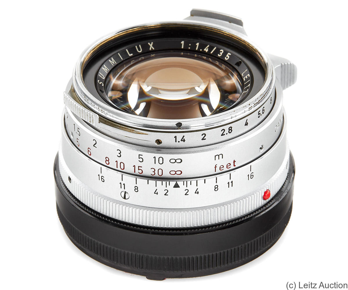 Leitz: 35mm (3.5cm) f1.4 Summilux (BM, chrome) camera