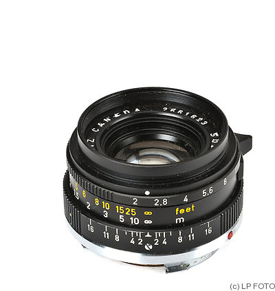 Leitz: 35mm (3.5cm) f2 Summicron (BM, black, 11309, 1971) camera