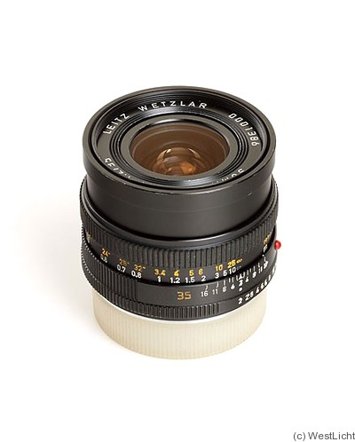 Leitz: 35mm (3.5cm) f2 Summicron-R (3-cam, prototype) camera