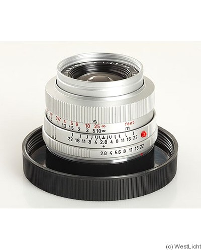 Leitz: 35mm (3.5cm) f2.8 Elmarit-R (chrome, 1963) Lens Price Guide:  estimate your lens value