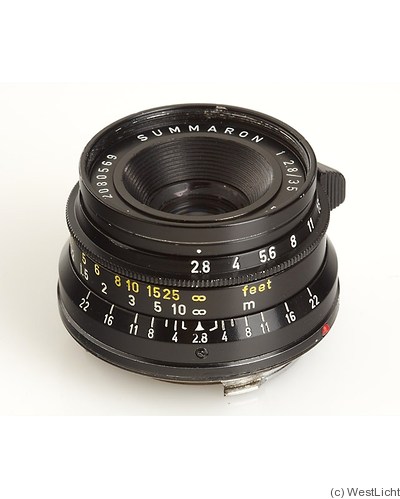 Leitz: 35mm (3.5cm) f2.8 Summaron (BM, black paint) camera