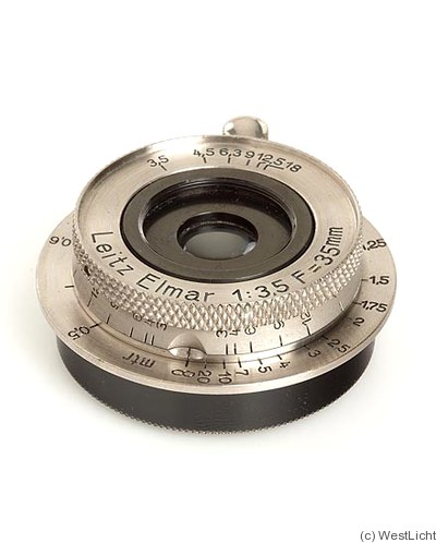 Leitz: 35mm (3.5cm) f3.5 Elmar (nickel, dummy) camera