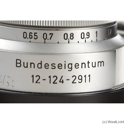 Leitz: 35mm (3.5cm) f3.5 Summaron (BM, eyes) 'Bundeseigentum' camera