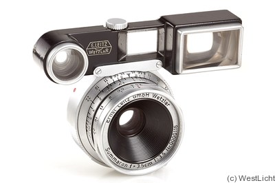 Leitz: 35mm (3.5cm) f3.5 Summaron (BM, eyes, prototype) camera