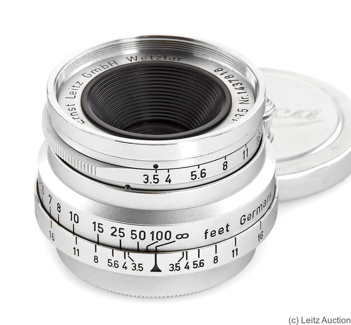 Leitz: 35mm (3.5cm) f3.5 Summaron (SM, late) Lens Price Guide 