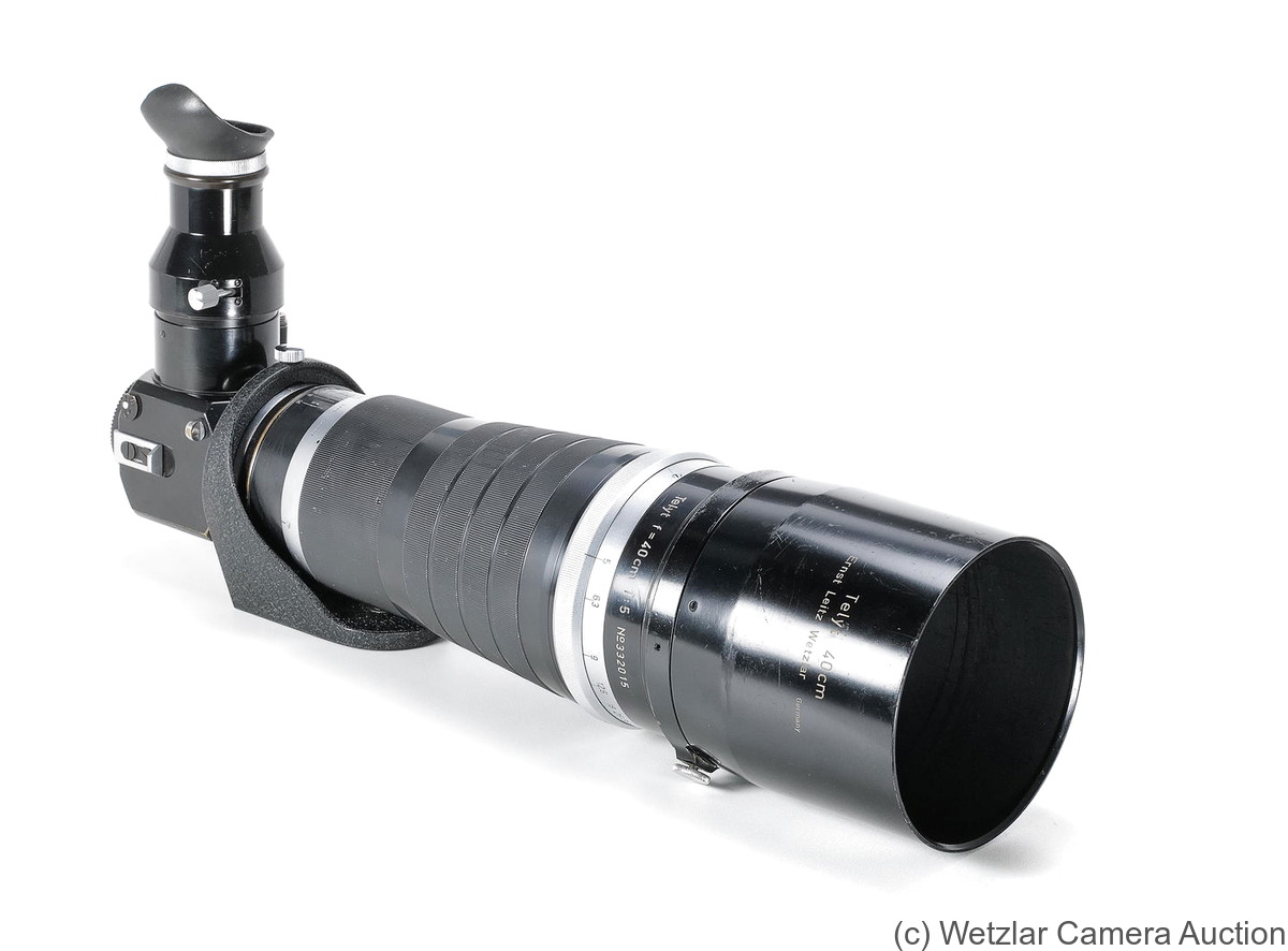 Leitz: 400mm (40cm) f5 Telyt (w/Visoflex, removable hood) camera