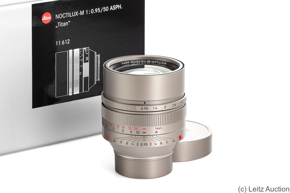 Leitz: 50mm (5cm) f0.95 Noctilux-M ASPH (BM, Titan) camera