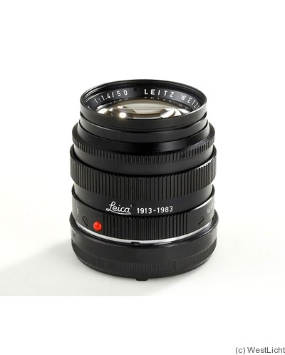 Leitz: 50mm (5cm) f1.4 Summilux '1913-1983' (BM, black) camera