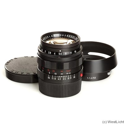 Leitz: 50mm (5cm) f1.4 Summilux (BM, black, 1961) camera