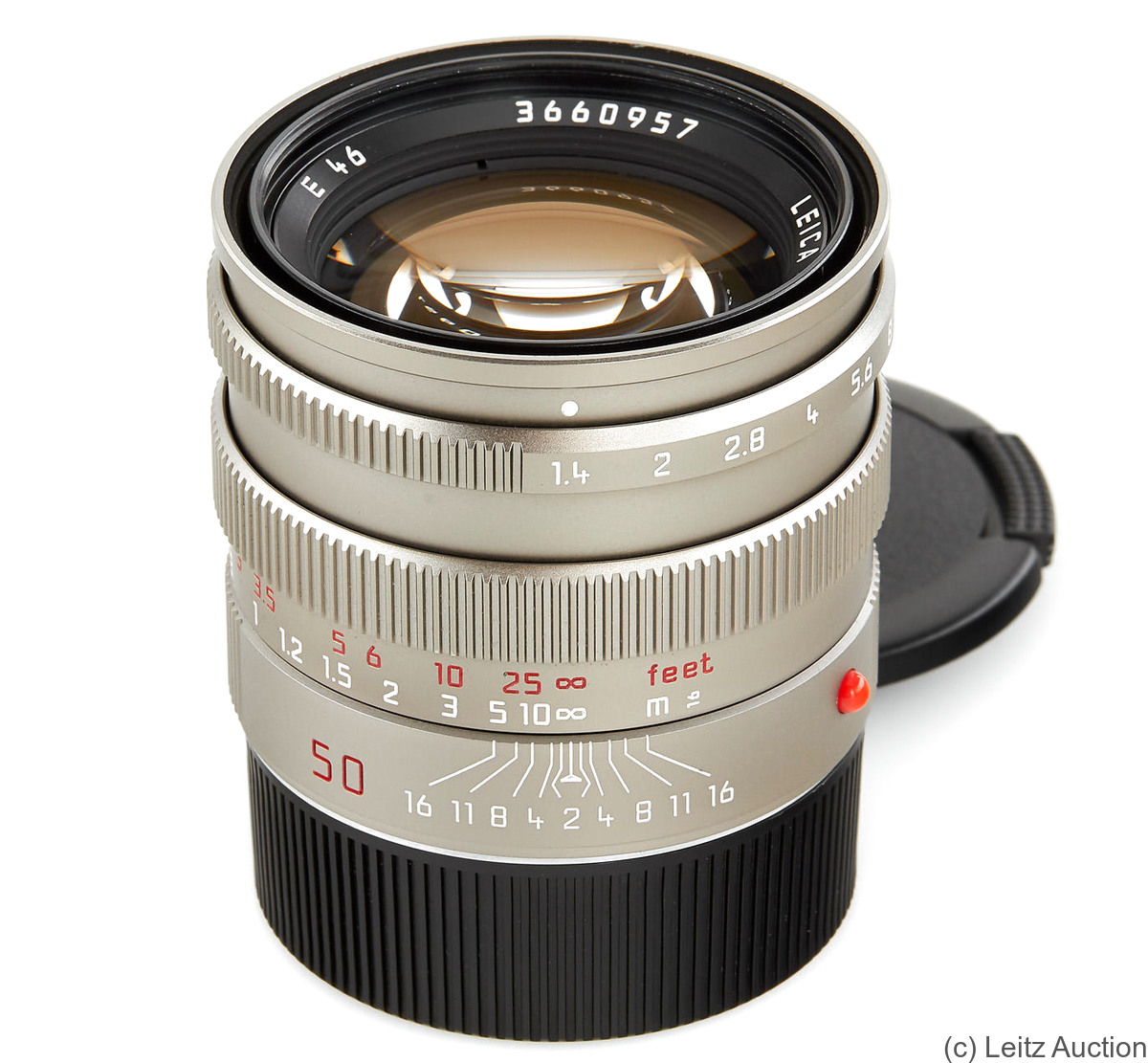 Leitz: 50mm (5cm) f1.4 Summilux-M (BM, titan) camera
