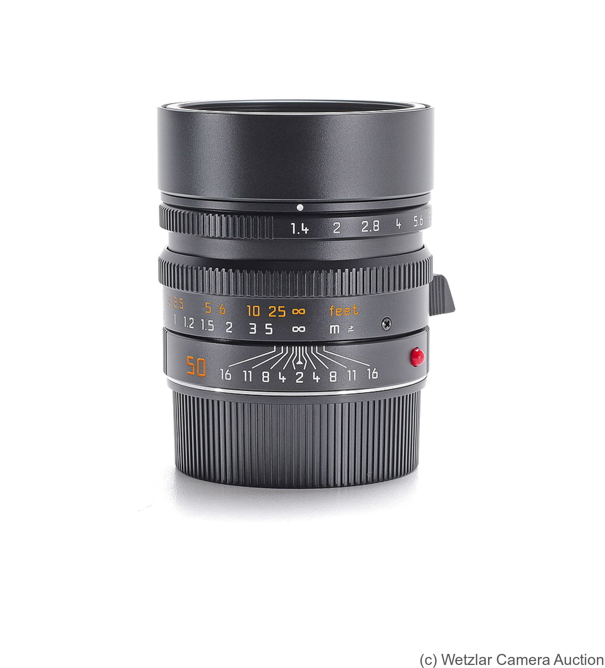 Leitz: 50mm (5cm) f1.4 Summilux-M Asph. (BM, black, 11892) camera