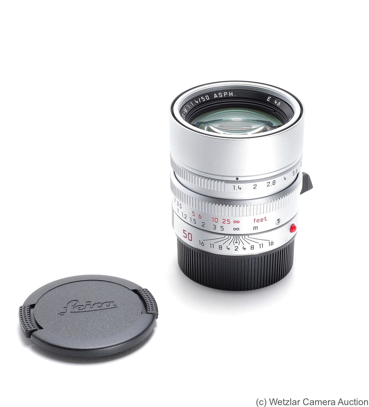 Leitz: 50mm (5cm) f1.4 Summilux-M Asph. (BM, chrome, 11891) camera