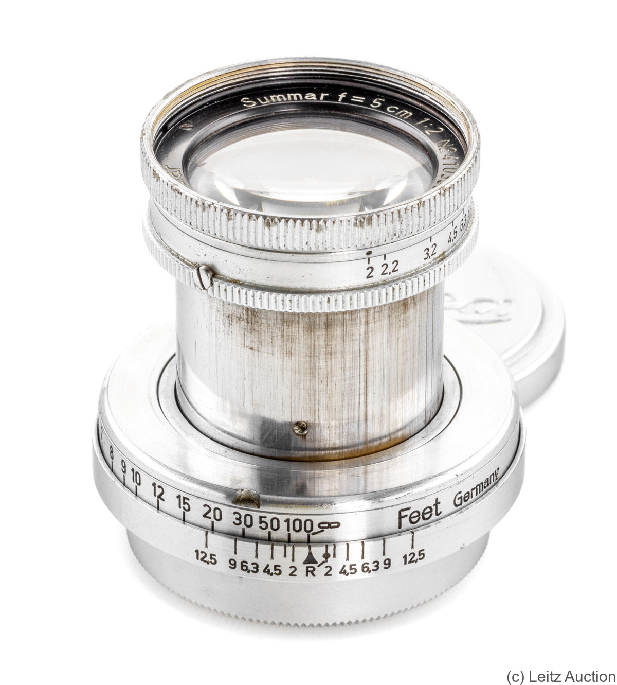 Leitz: 50mm (5cm) f2 Summar (SM, collapsible, chrome) 'Tropen' camera