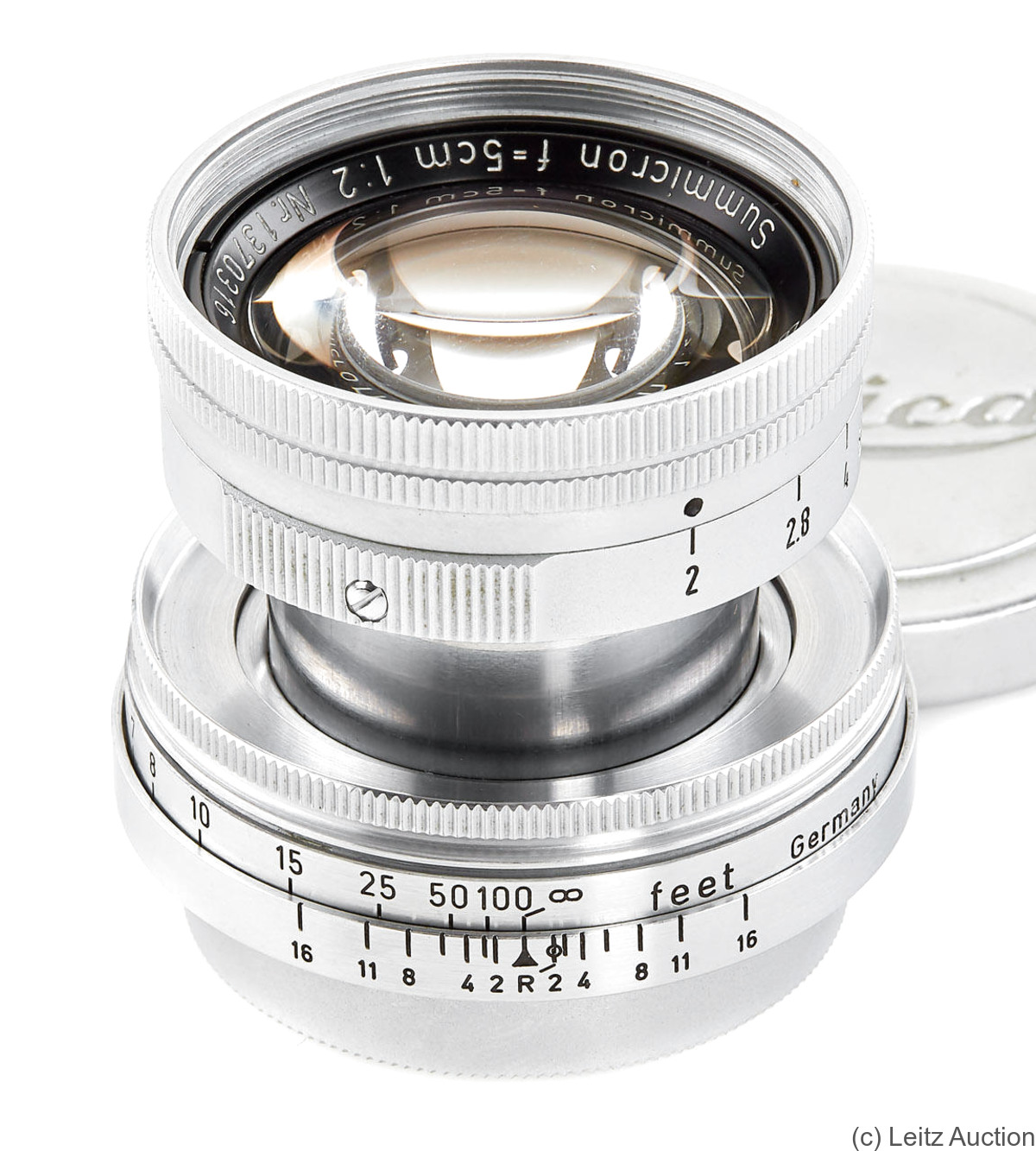 Leitz: 50mm (5cm) f2 Summicron (SM, collapsible) Lens Price Guide