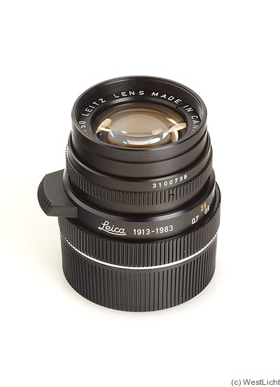 Leitz: 50mm (5cm) f2 Summicron-M '1913-1983' (BM, black) camera