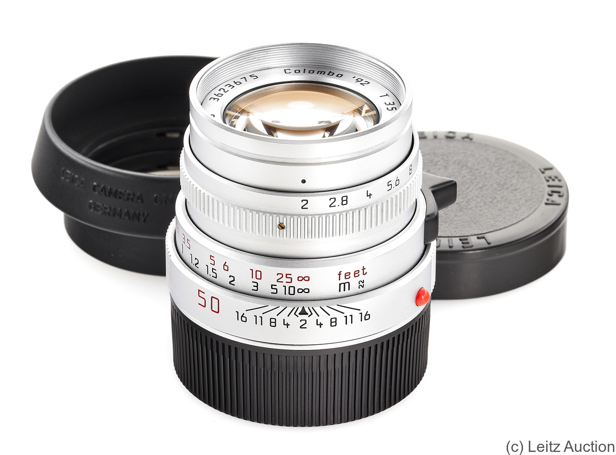 Leitz: 50mm (5cm) f2 Summicron-M 'Colombo 92' (BM, chrome) camera