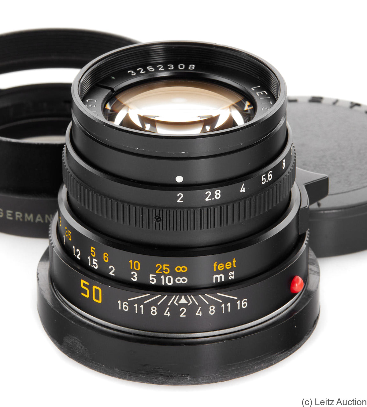 Leitz: 50mm (5cm) f2 Summicron-M (BM, black, 11819) camera
