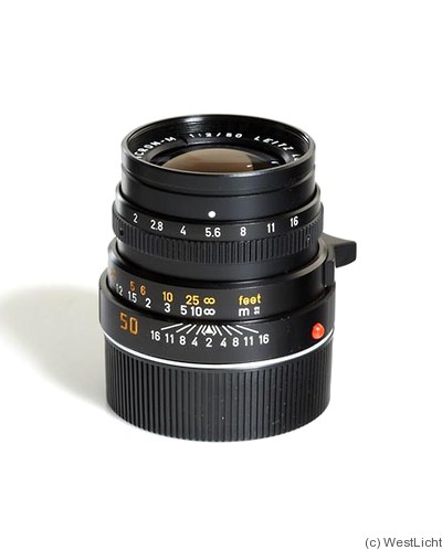 Leitz: 50mm (5cm) f2 Summicron-M (BM, black, 11819, dummy) camera