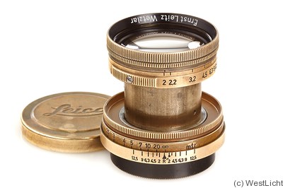 Leitz: 50mm (5cm) f2 Summitar (SM, gold) camera