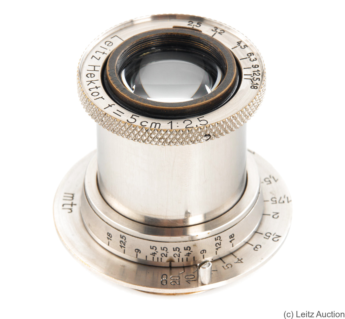 Leitz: 50mm (5cm) f2.5 Hektor (SM) Lens Price Guide: estimate your 