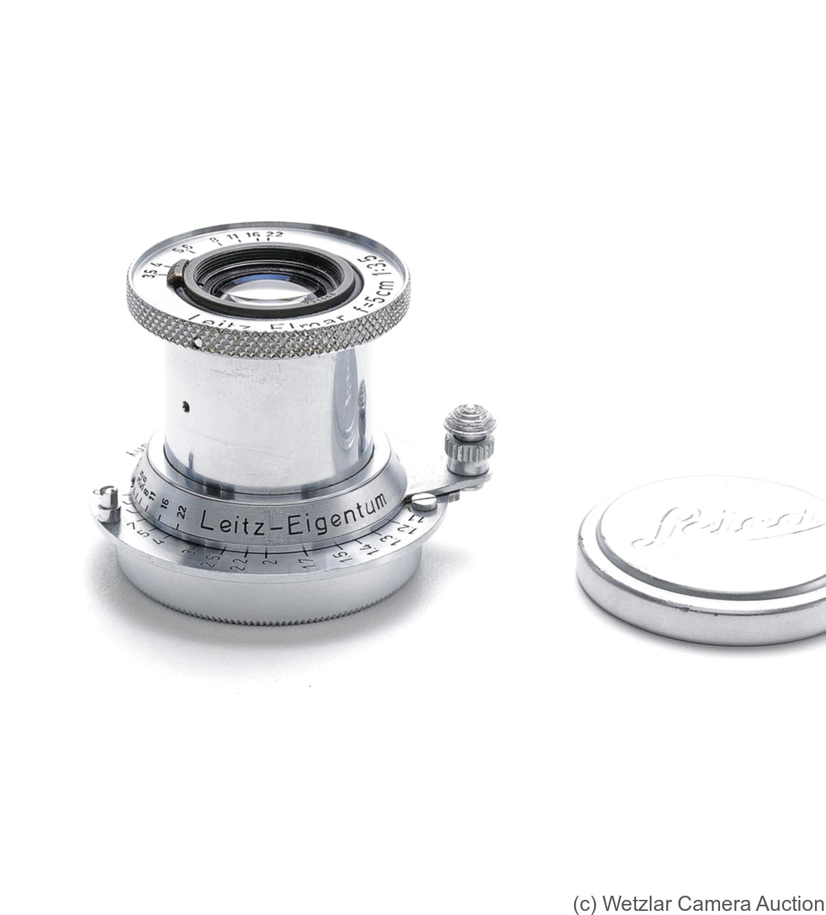 Leitz: 50mm (5cm) f3.5 Elmar 'Leitz-Eigentum' (SM, chrome) camera