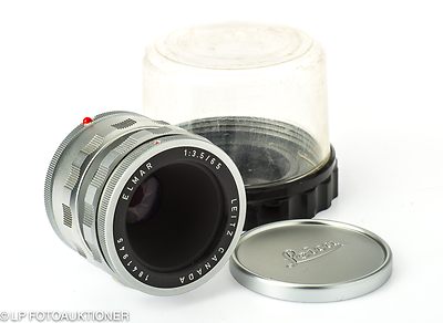 Leitz: 65mm (6.5cm) f3.5 Elmar (w/BM, chrome) camera