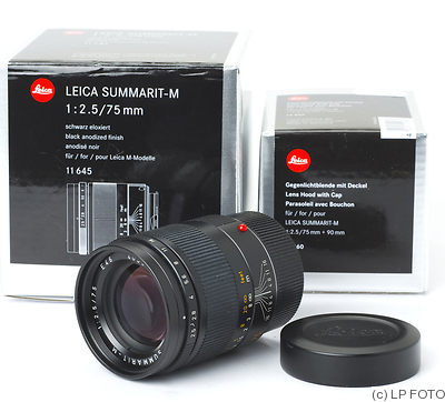 Leitz: 75mm (7.5cm) f2 Summarit-M (BM) camera