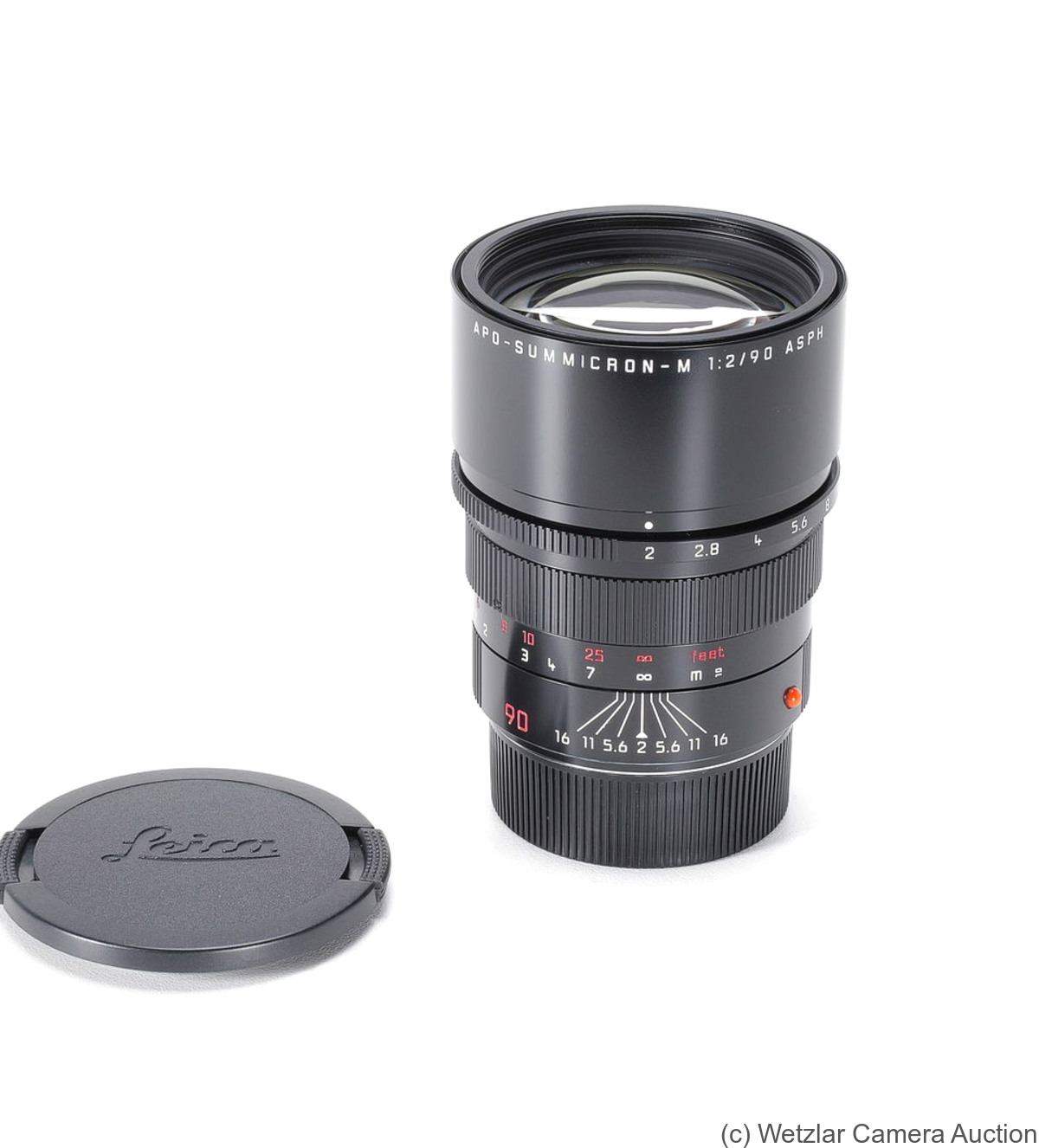 Leitz: 90mm (9cm) f2 Apo-Summicron-M (BM, black, asph, Millennium) camera