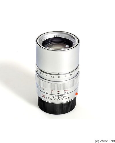 Leitz: 90mm (9cm) f2.8 Elmarit-M (BM, chrome) camera