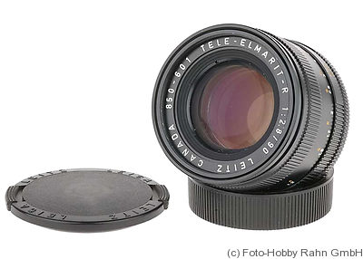 Leitz: 90mm (9cm) f2.8 Tele-Elmarit-R (black, pre-production) camera