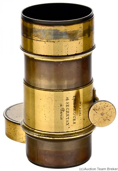 Lerebours et Secretan: Brass Lens (20cm len, 9cm dia) camera