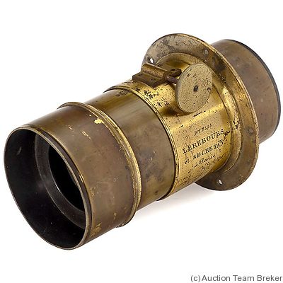 Lerebours et Secretan: Brass Lens (21cm len, 10cm dia) camera