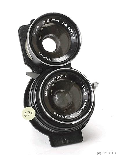 Mamiya: 55mm (5.5cm) f4.5 Mamiya-Sekor (C3-C330) camera