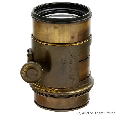 Marion: Brass (12.7cm len, 6.4cm dia, 25cm focal) camera