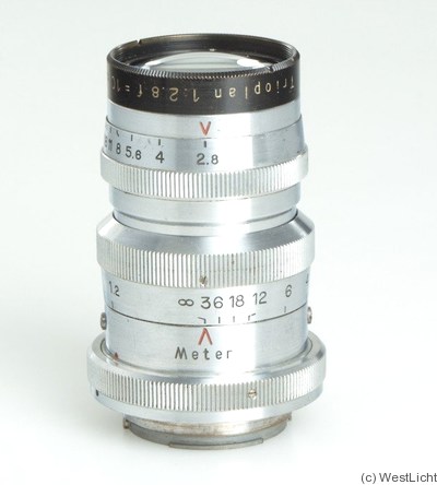 Meyer, Hugo: 100mm (10cm) f2.8 Trioplan (Exakta) camera