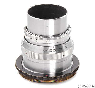 Meyer, Hugo: 105mm (10.5cm) f2.7 Makro Plasmat (Primarflex, chrome) camera