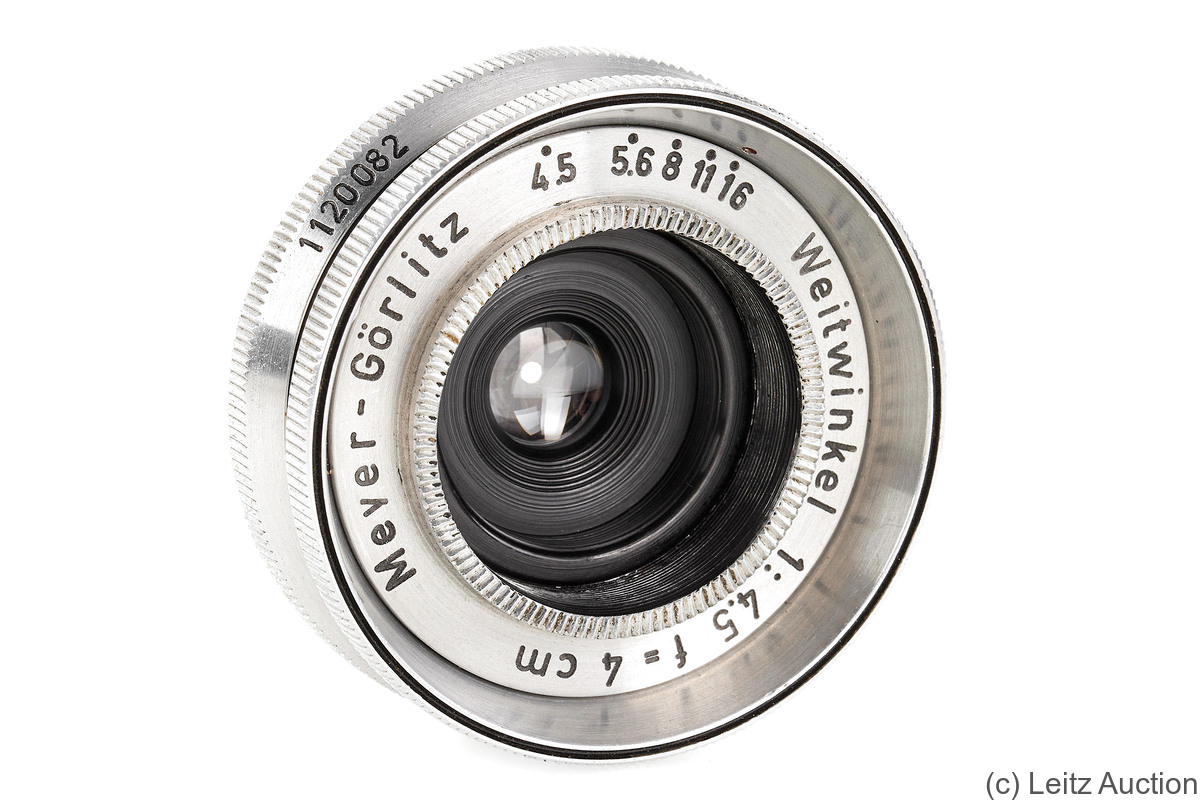 Meyer, Hugo: 40mm (4cm) f4.5 Weitwinkel (Exakta) camera