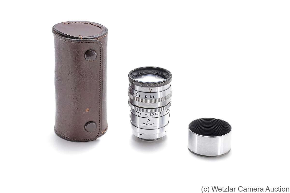 Meyer, Hugo: 50mm (5cm) f1.5 Kino-Plasmat (C-Mount) camera