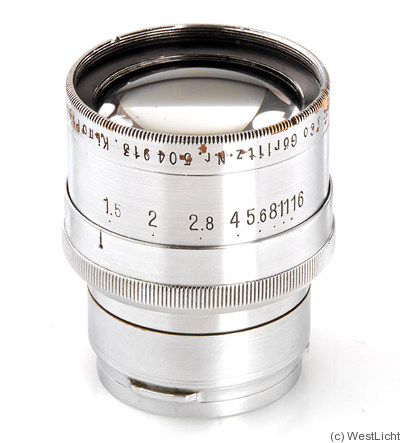 Meyer, Hugo: 50mm (5cm) f1.5 Kino-Plasmat (Contax RF) camera