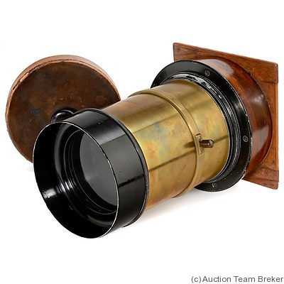 Meyer, Hugo: Atelier-Schnellarbeiter (brass, 29cm len, 14cm dia, 400mm focal) camera