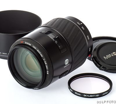 Minolta: 100-300mm f4.5-f5.6 AF Zoom camera