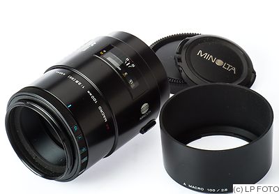Minolta: 100mm (10cm) f2.8 AF Macro camera