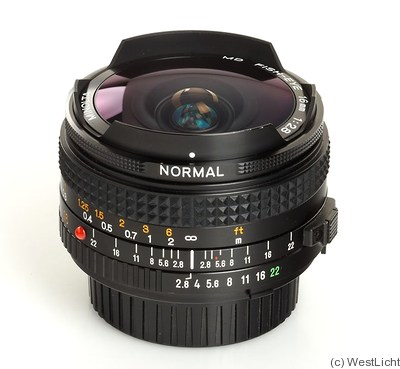 Minolta: 16mm (1.6cm) f2.8 MD Fish-Eye camera