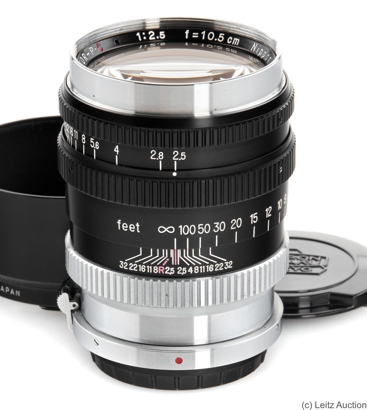 Nikon: 105mm (10.5cm) f2.5 Nikkor-P.C (BM) camera