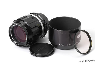 Nikon: 105mm (10.5cm) f2.5 Nikkor-P.C Auto (AI) camera