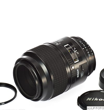 Nikon: 105mm (10.5cm) f2.8 Micro-Nikkor AF camera