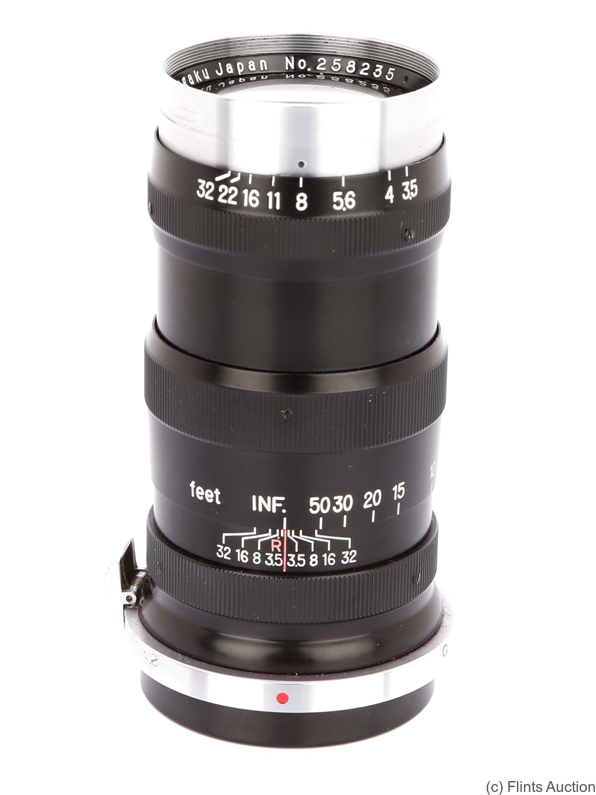 Nikon: 135mm (13.5cm) f3.5 Nikkor-Q.C (BM, black) camera