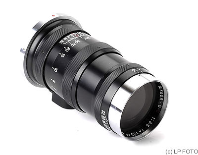 Nikon: 135mm (13.5cm) f3.5 Nikkor-Q.C (Contax) camera
